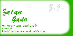 zalan gado business card