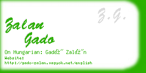 zalan gado business card